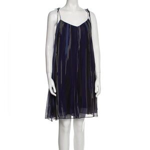Halston Heritage Silk Spaghetti Strap Dress